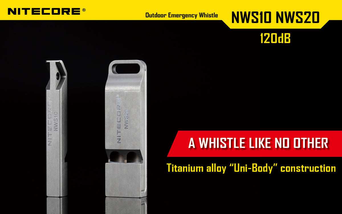 NITECORE NWS10 Titanium Emergency Whistle