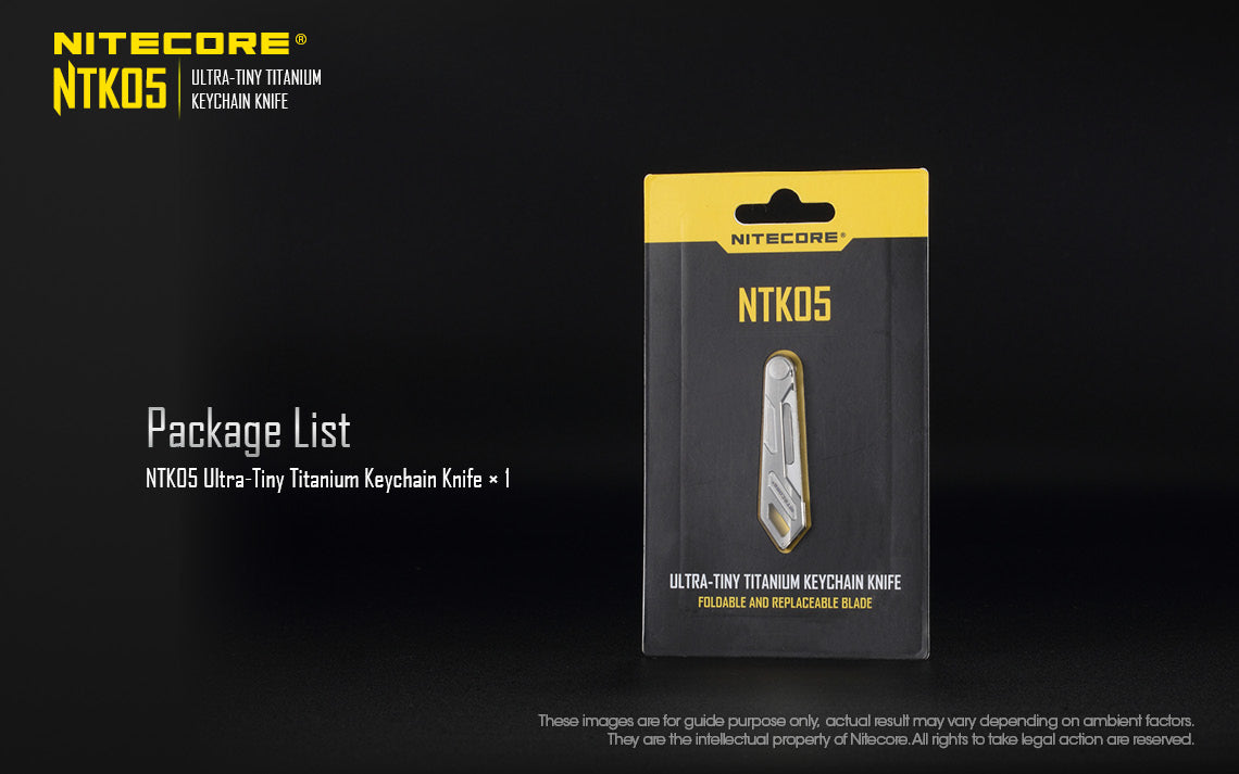 NITECORE NTK05 Ultra-Tiny Titanium Keychain Knife