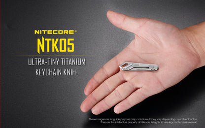 NITECORE NTK05 Ultra-Tiny Titanium Keychain Knife