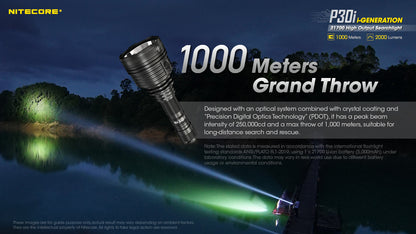 NITECORE P30i Long-Range Searchlight | 2000 Lumens, 1000 m