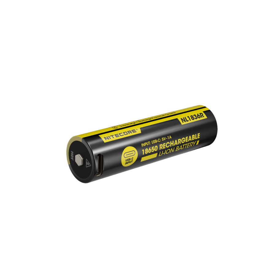 NL1836R - 18650 USB-C Rechargeable Li-ion Battery