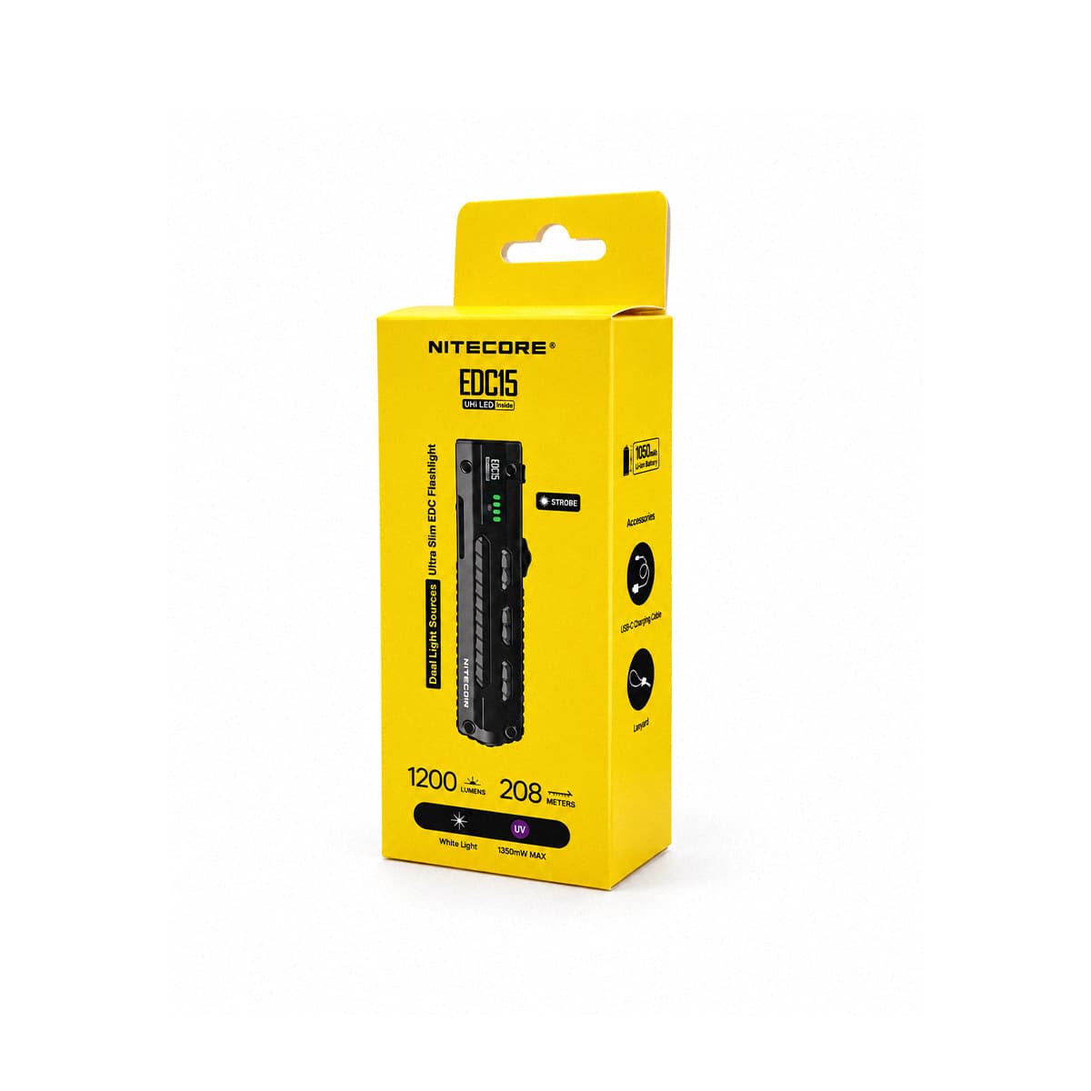 NITECORE EDC15 White & UV Flashlight | 1,200 Lumens
