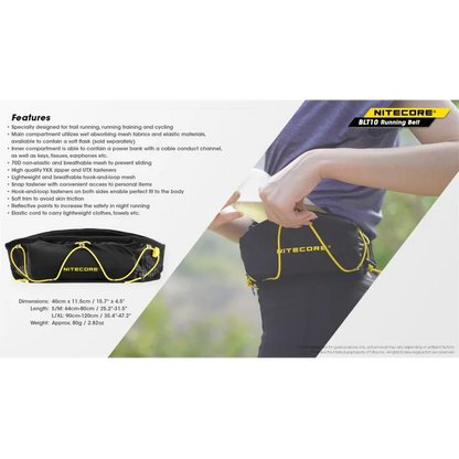 NITECORE BLT10 Lightweight Running Belt