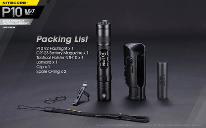 NITECORE P10 V2 Tactical LED Flashlight | 1,100 Lumens
