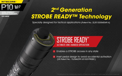 NITECORE P10 V2 Tactical LED Flashlight | 1,100 Lumens